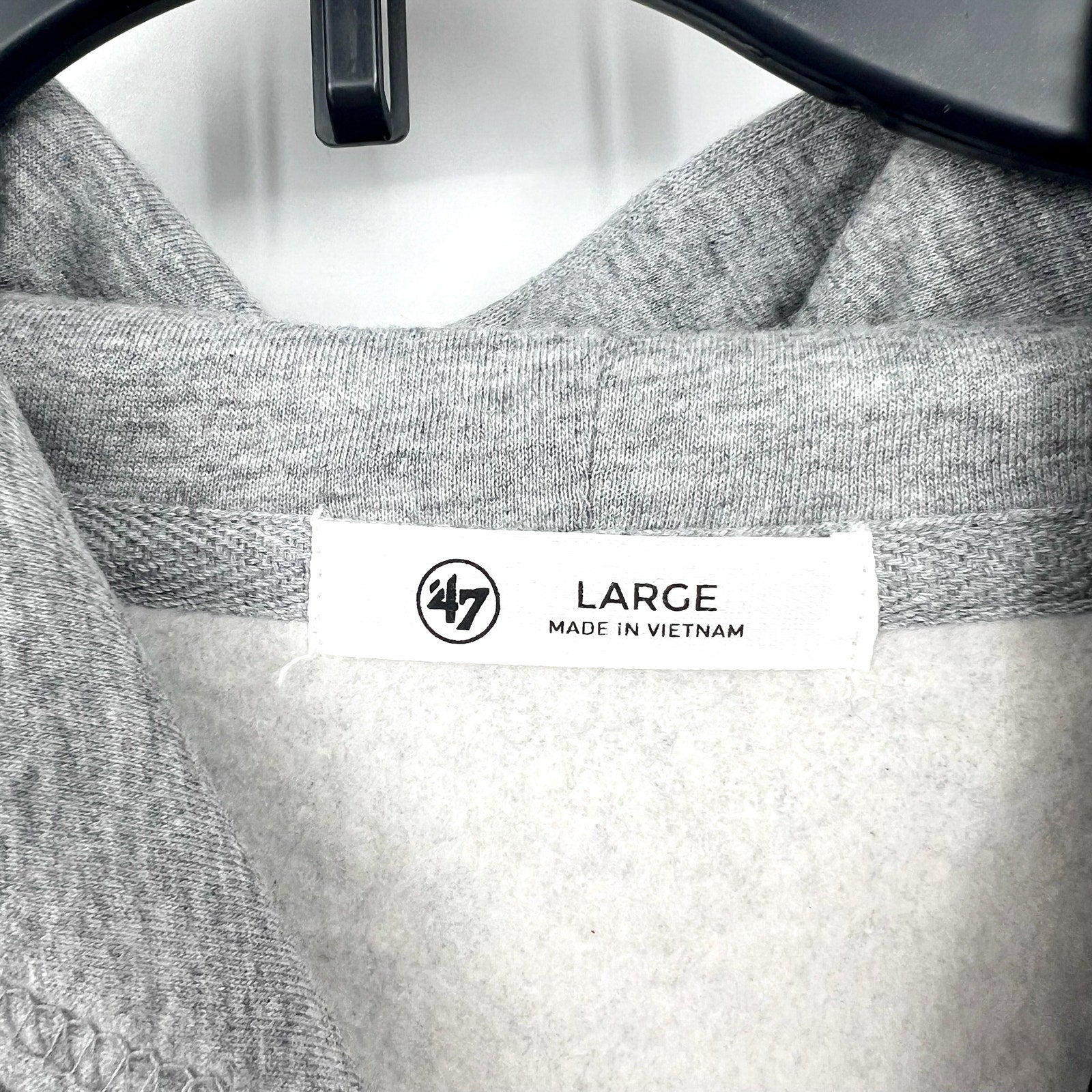 '47 Brand Womens Washington Commanders Crop Hoodie Large Gray Sweatshirt NWT