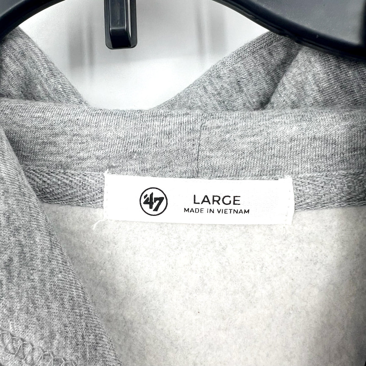 '47 Brand Womens Washington Commanders Crop Hoodie Large Gray Sweatshirt NWT