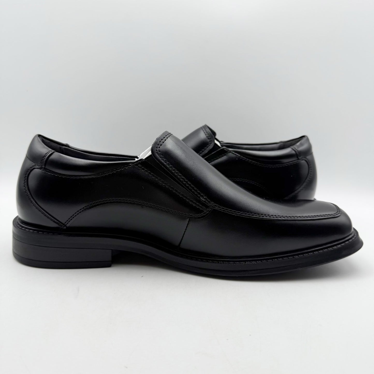 Dockers Mens Lawton Loafers US 11.5 Wide EU 45 Black Leather Slip On NIB