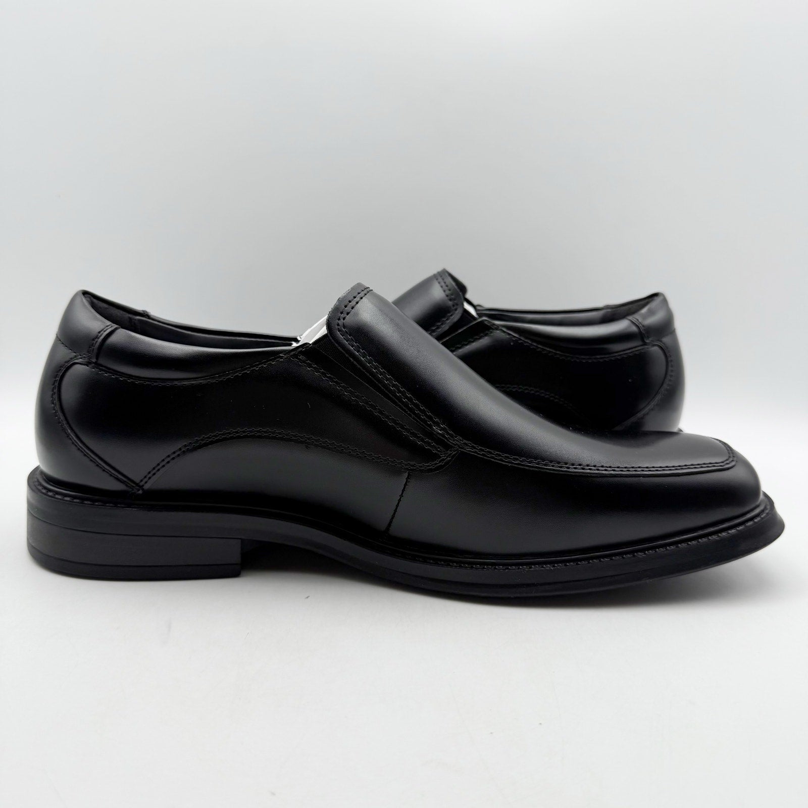 Dockers Mens Lawton Loafers US 11.5 Wide EU 45 Black Leather Slip On NIB