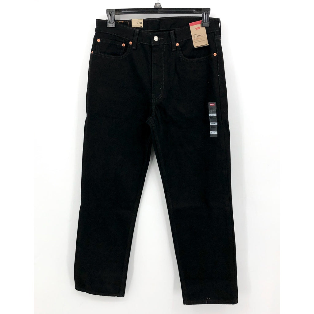 LEVI'S Men's 550 Relaxed Fit Jeans 34x32 Black Tapered Leg 00550-0260 NWT