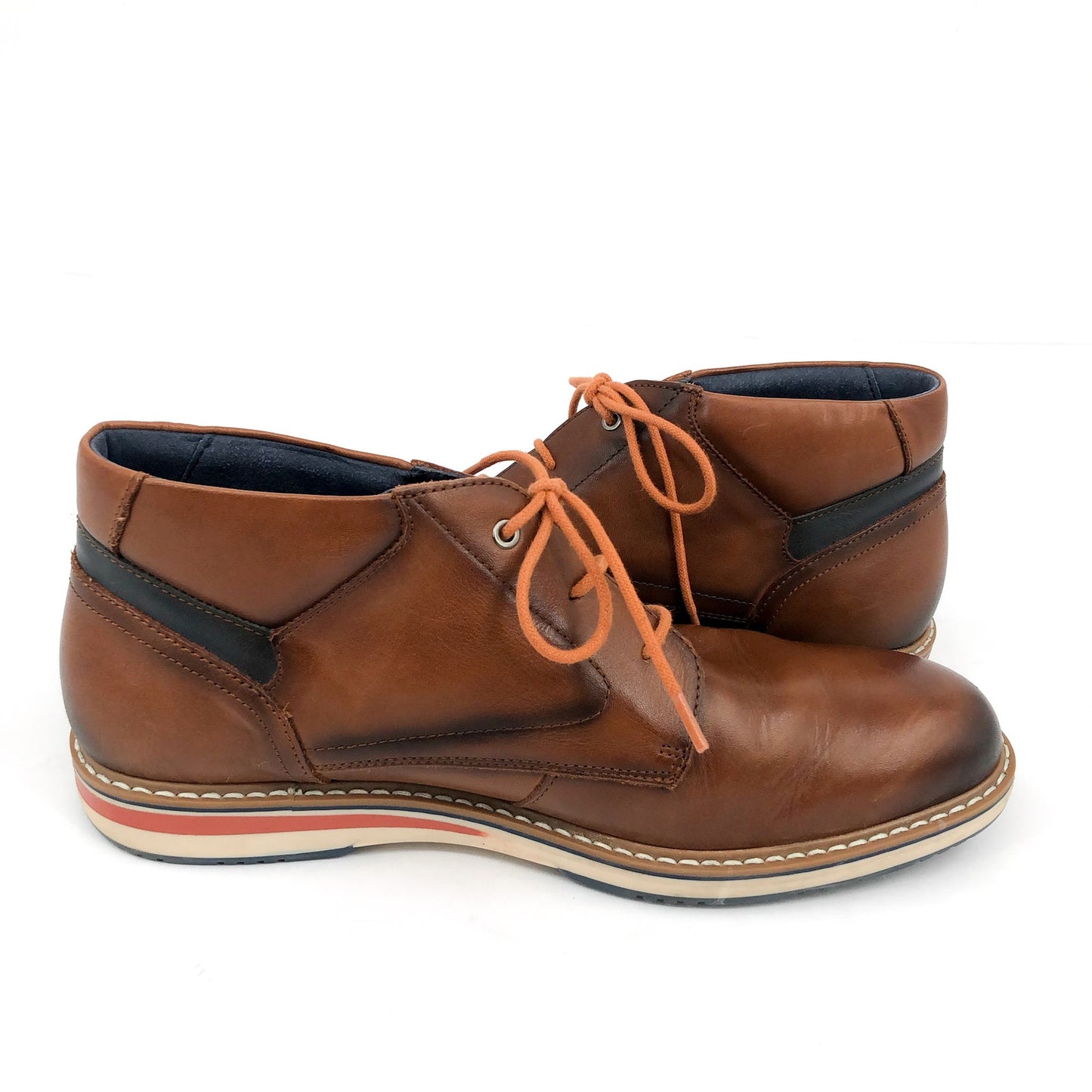 PIKOLINOS Mens Avila Oxford Dress Boots EU 40 US 7.5 Brown Calfskin Leather EUC