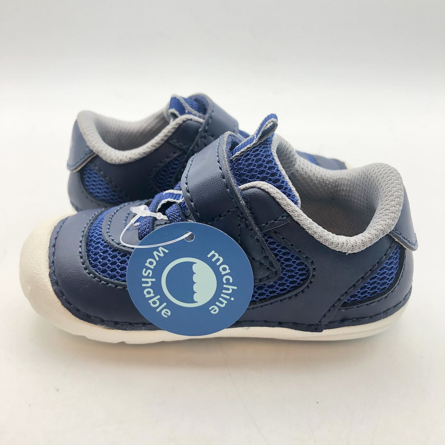 Stride Rite SM Apollo Boys Sneaker Size 5 Blue White Kids Shoe NIB