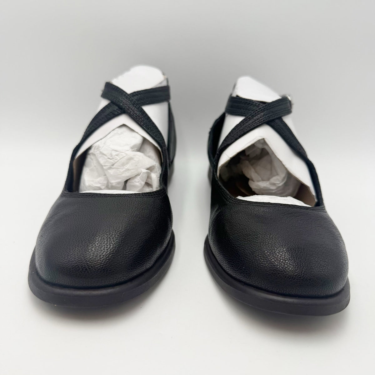 Lucky Brand Womens Necia Mary Jane Flats Size 8.5 M Black Leather NWOB