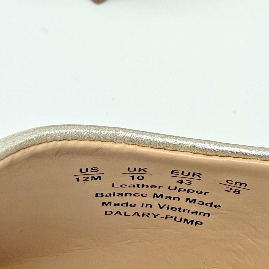 Naturalizer Womens Dalary Pumps Size 12 M EU 43 Champagne Gold Leather NIB