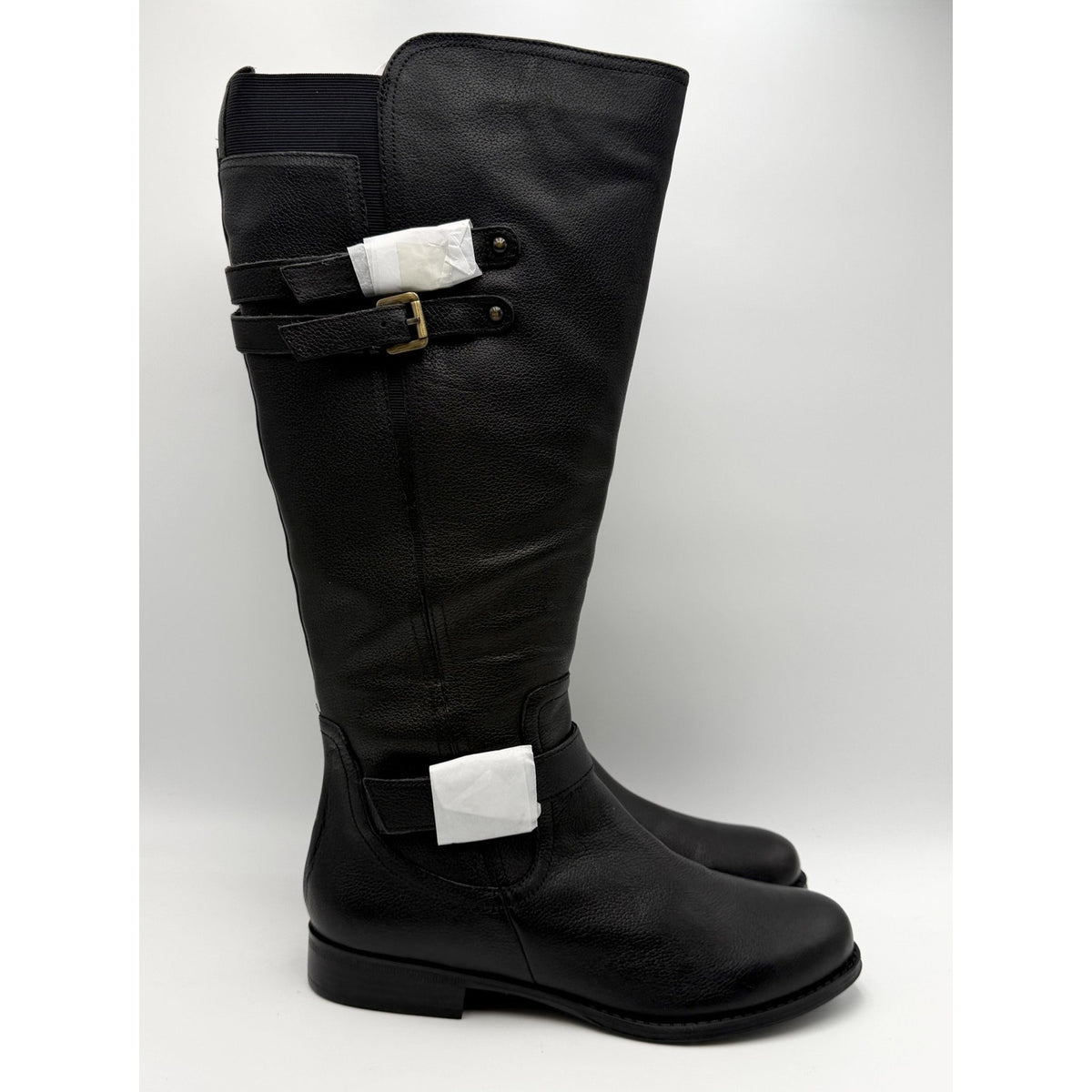 Naturalizer Womens Jessie Knee High Boot Size 9.5 M WIDE CALF Black Leather NWOB