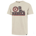 47 BRAND University of Mississippi Bottom Line Scrum T-shirt Medium Khaki NWT
