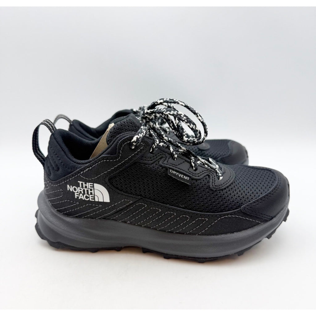 THE NORTH FACE Kids Fastpack Hiker Shoes Youth 2 EU 33.5 Black Waterproof NWOB