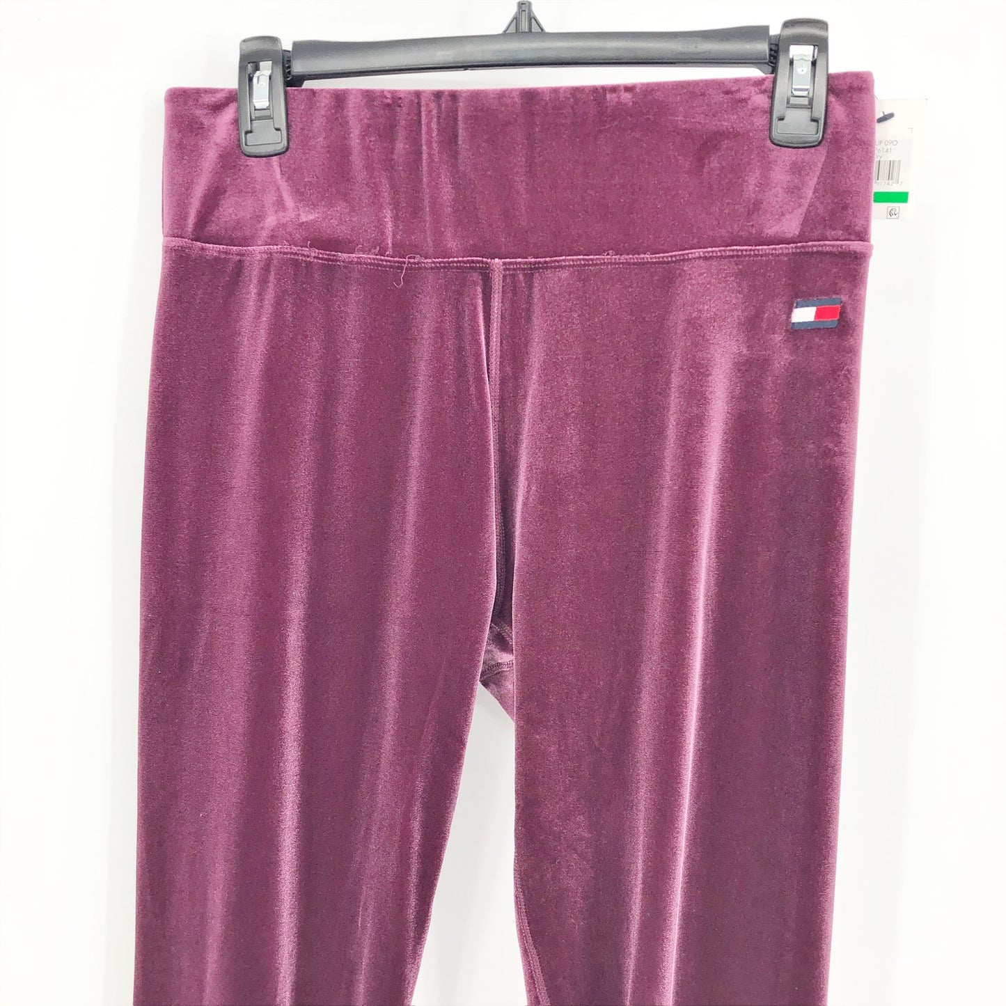 TOMMY HILFIGER Women's Velvet Active Leggings Crushed Grape XS