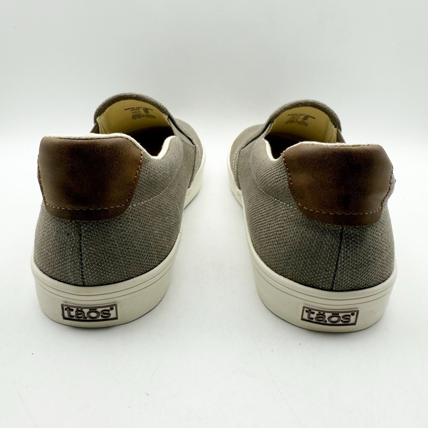 Taos Footwear Mens Hutch Shoes US 10 M EU 43 Tan Beige Slip On NWOB