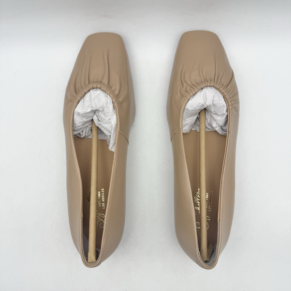 Seychelles Womens Little Things Flats Size 7.5 EU 38 Beige Tan Leather NWOB