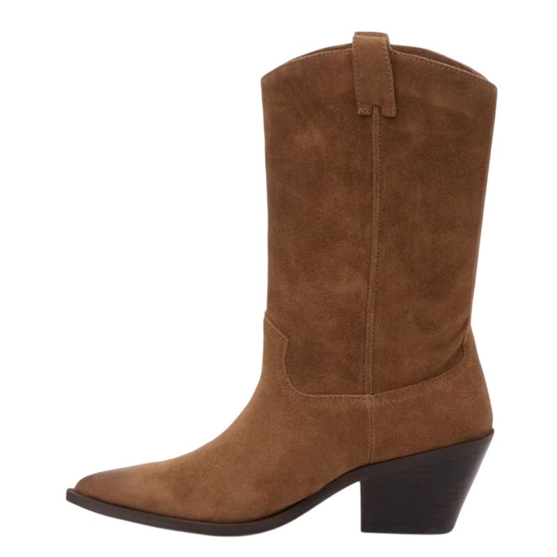 Steve Madden Womens Stetson Western Boots US 7.5 M Brown Suede NWOB