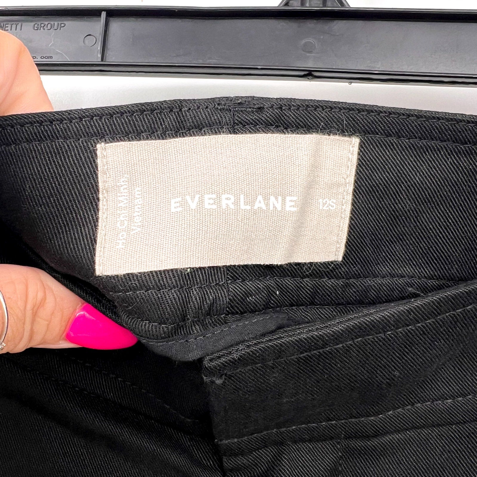 Everlane Womens The Way-High Drape Pant Size 12 30" Inseam Pleated Black NWT