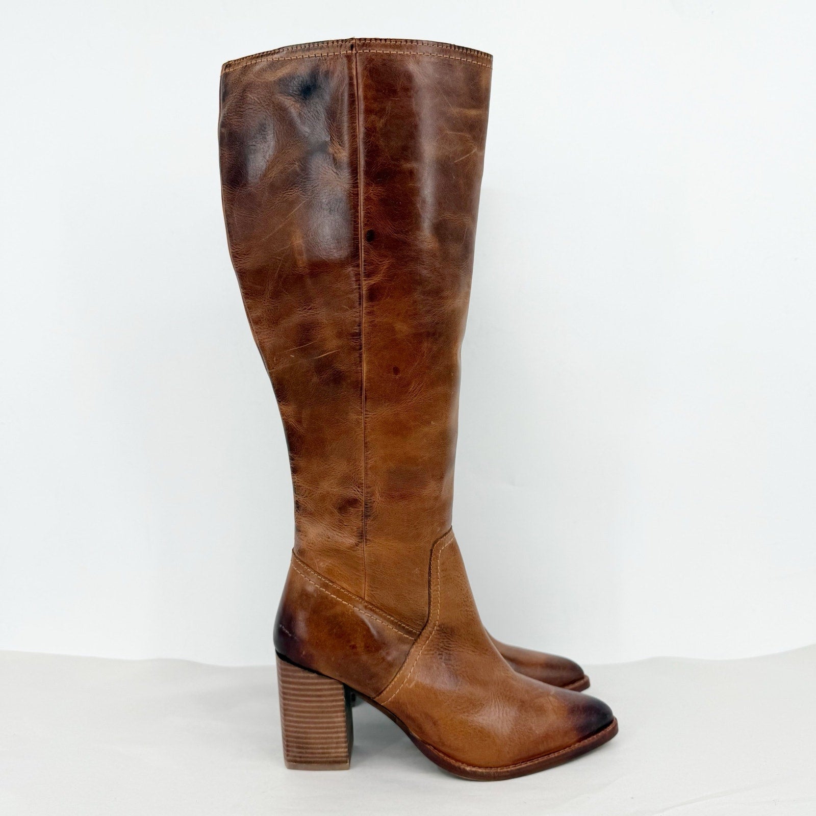 Diba True Womens True Do Knee High Boots US 9 M Brown Leather NWOB