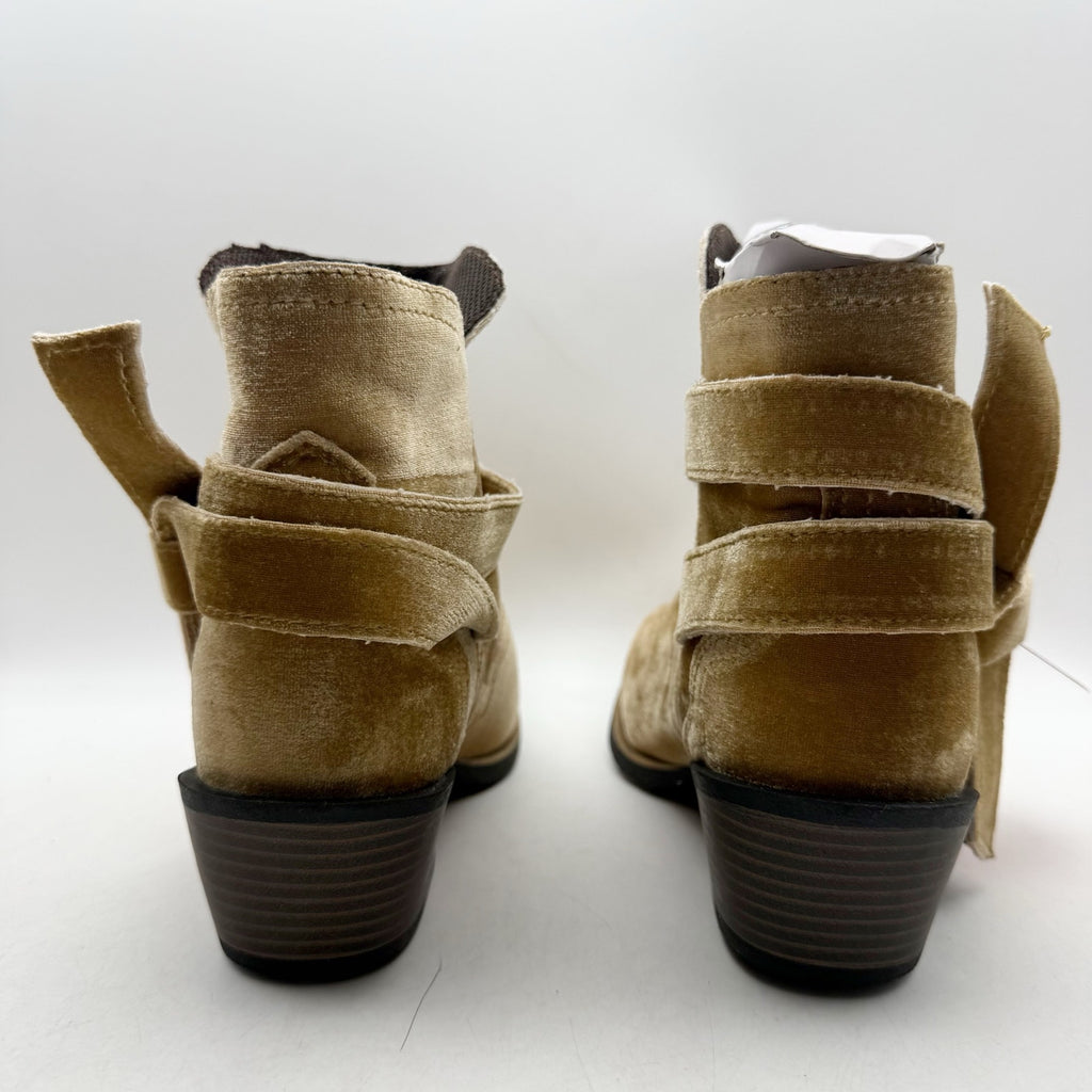 Justin Boots Womens Elana Ankle Bootie US 9 B Brown Velvet NWT