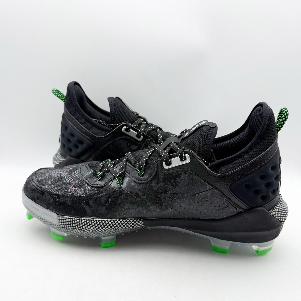 Under Armour Mens Harper 8 Elite Baseball Cleats SIZE 8 EU 41 Black Green NWOB