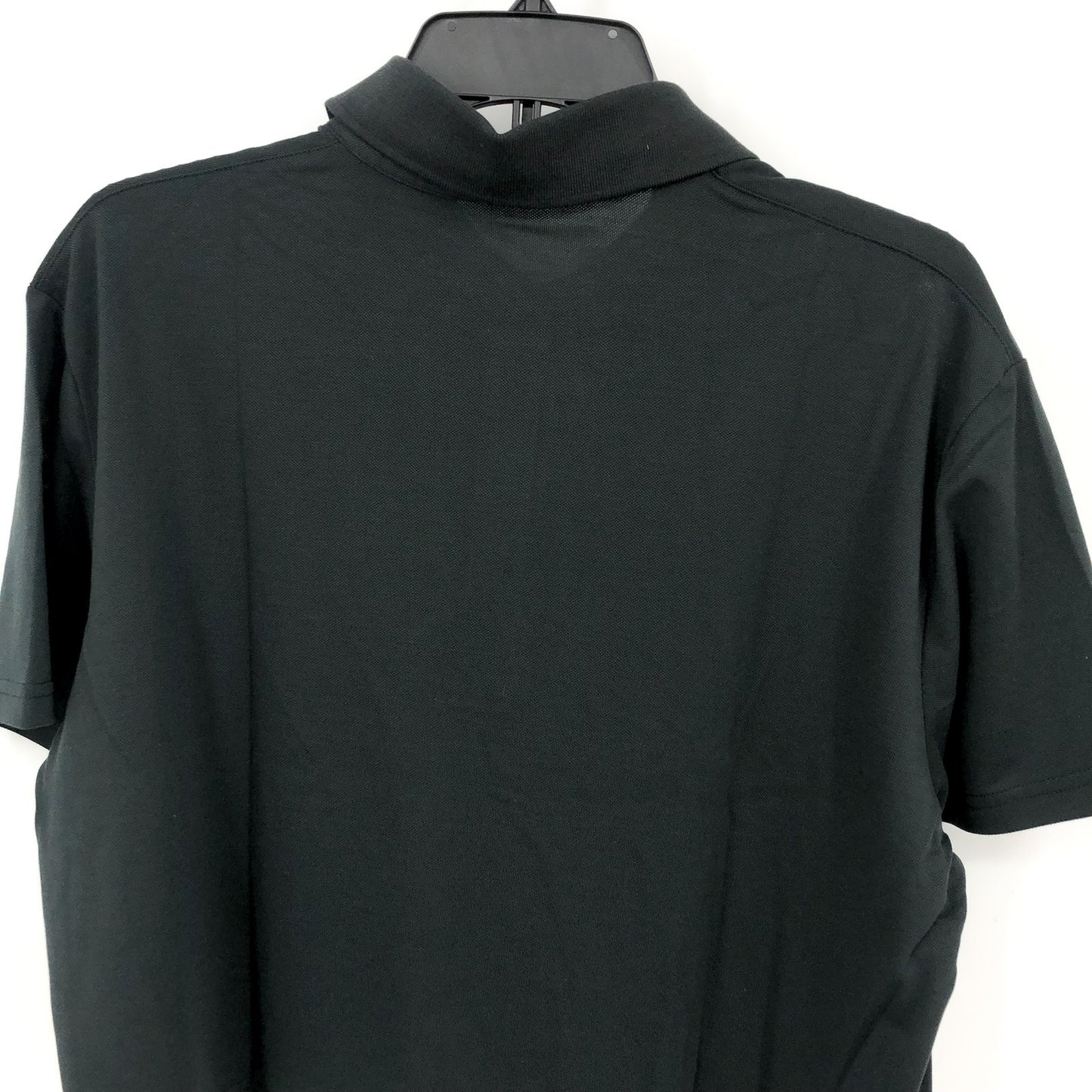 OUTDOOR VOICES Womens Birdie Cropped Polo Shirt Black XXL Short Sleeve