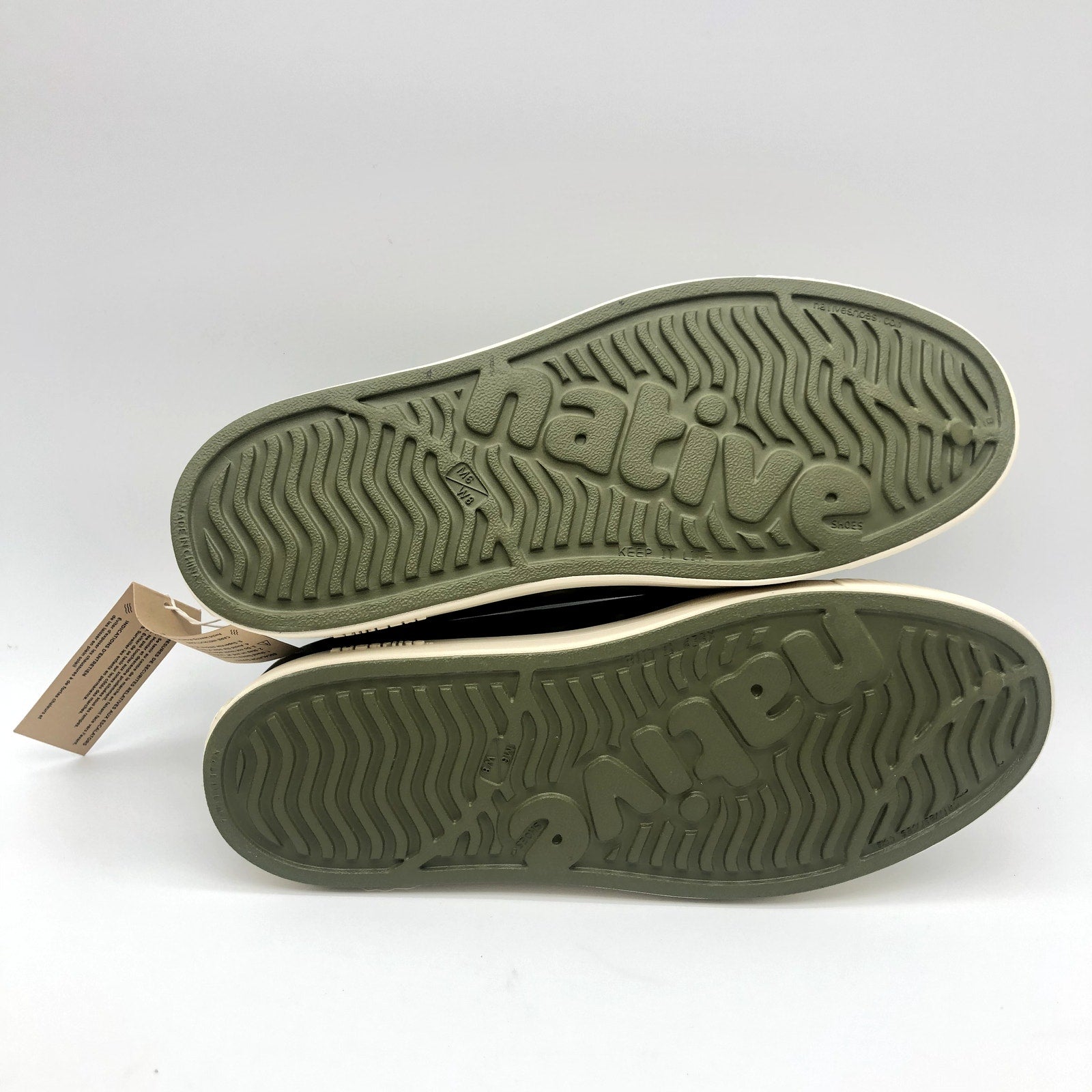 Native Jefferson Slip On Shoes Womens 8 Rookie Green EVA Waterproof Casual NIB