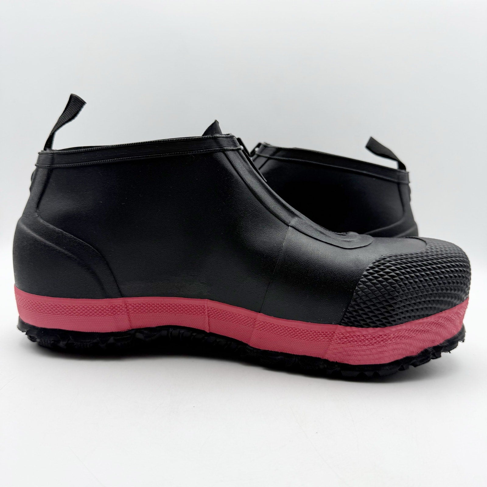 Bogs Mens Overshoe Zip Work Shoes US 10 EU 43 Black Composite Toe Waterproof NIB