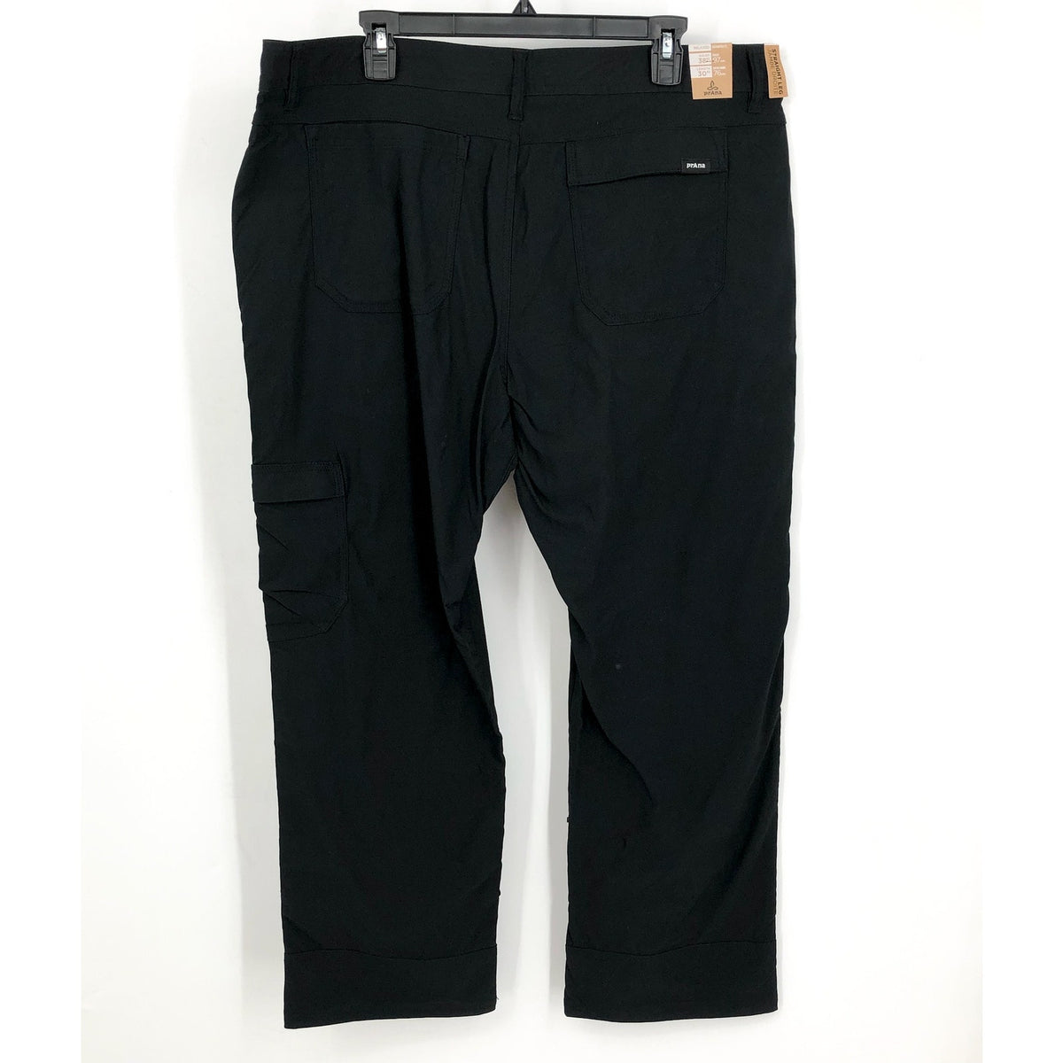 PRANA Men's Stretch Zion Pants II 38x30 Black Relaxed Fit Straight Leg NWT