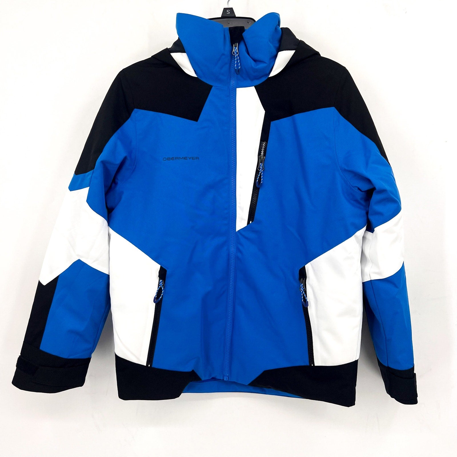 OBERMEYER Youth Boys Fleet Winter Jacket Large (14-16) Blue/Black NWOT