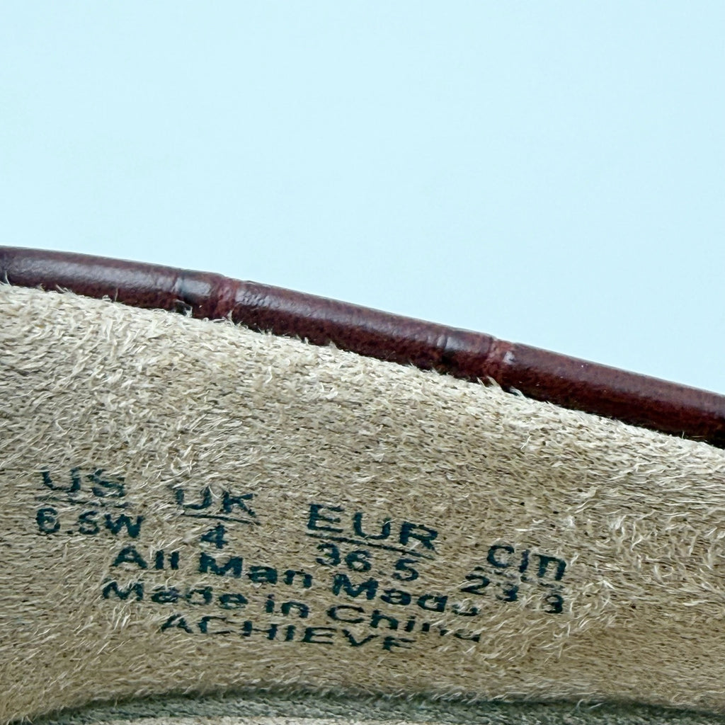 Soul Naturalizer Womens Achieve Wedge Loafers US 6.5 Wide EU 36.5 Brown NIB