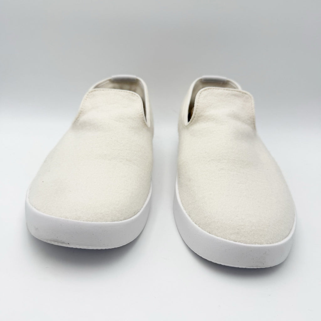 AllBirds Mens Wool Lounger Casual Sneakers Size 8 EU 40.5 White Slip On NIB