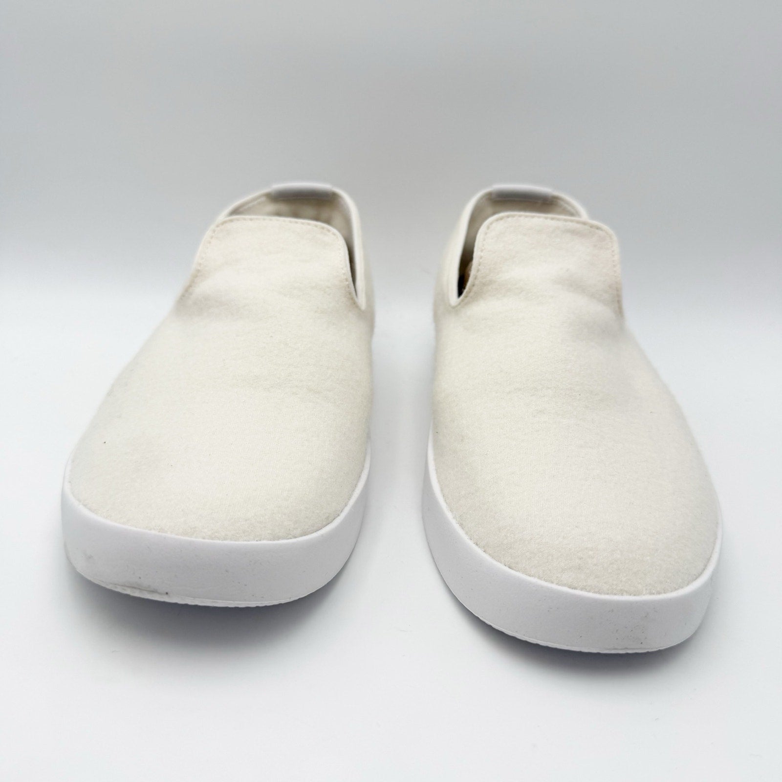 AllBirds Mens Wool Lounger Casual Sneakers Size 8 EU 40.5 White Slip On NIB