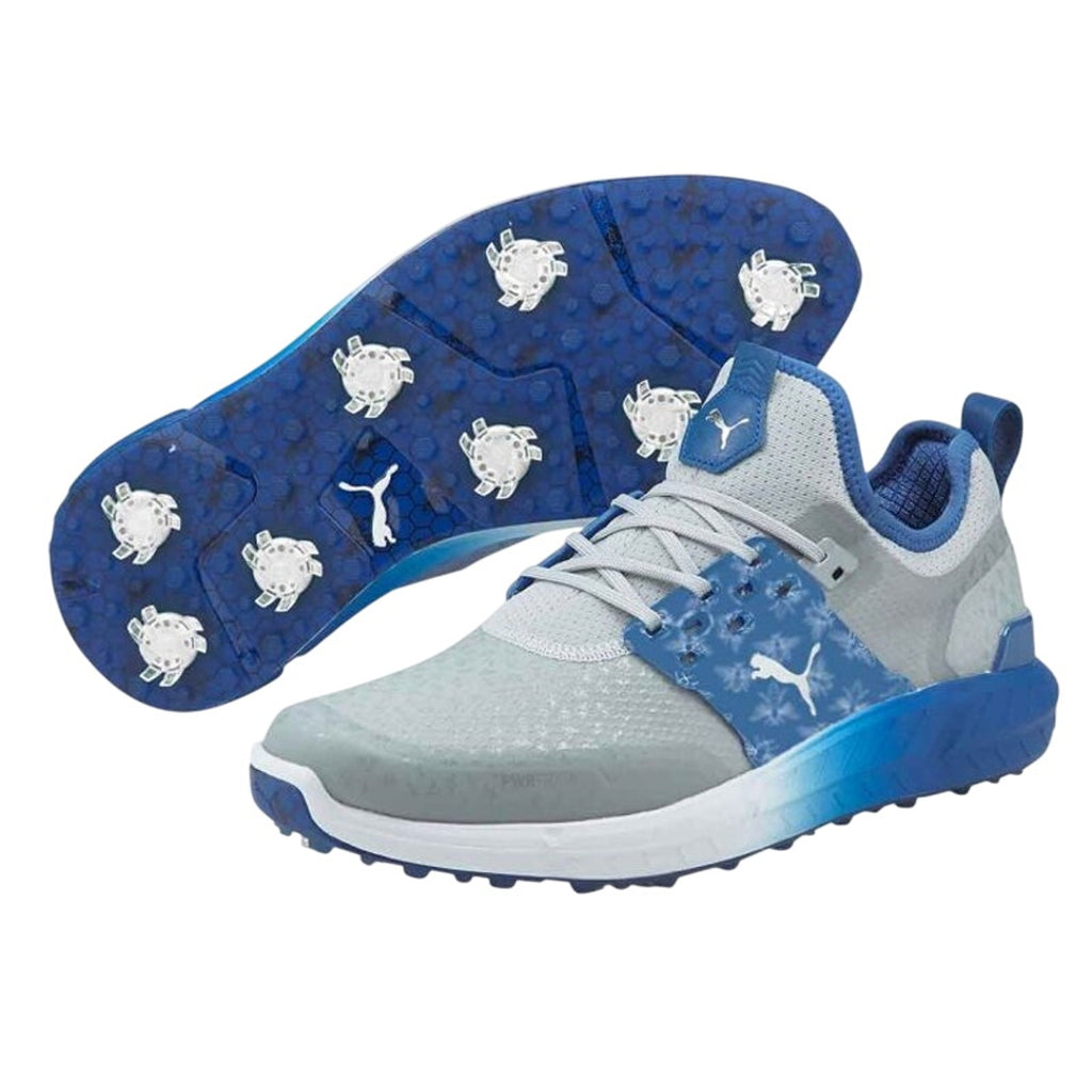 Puma Mens Ignite Pollination Golf Sneakers US 9 M EU 42 Blue Grey Athletic NWOB