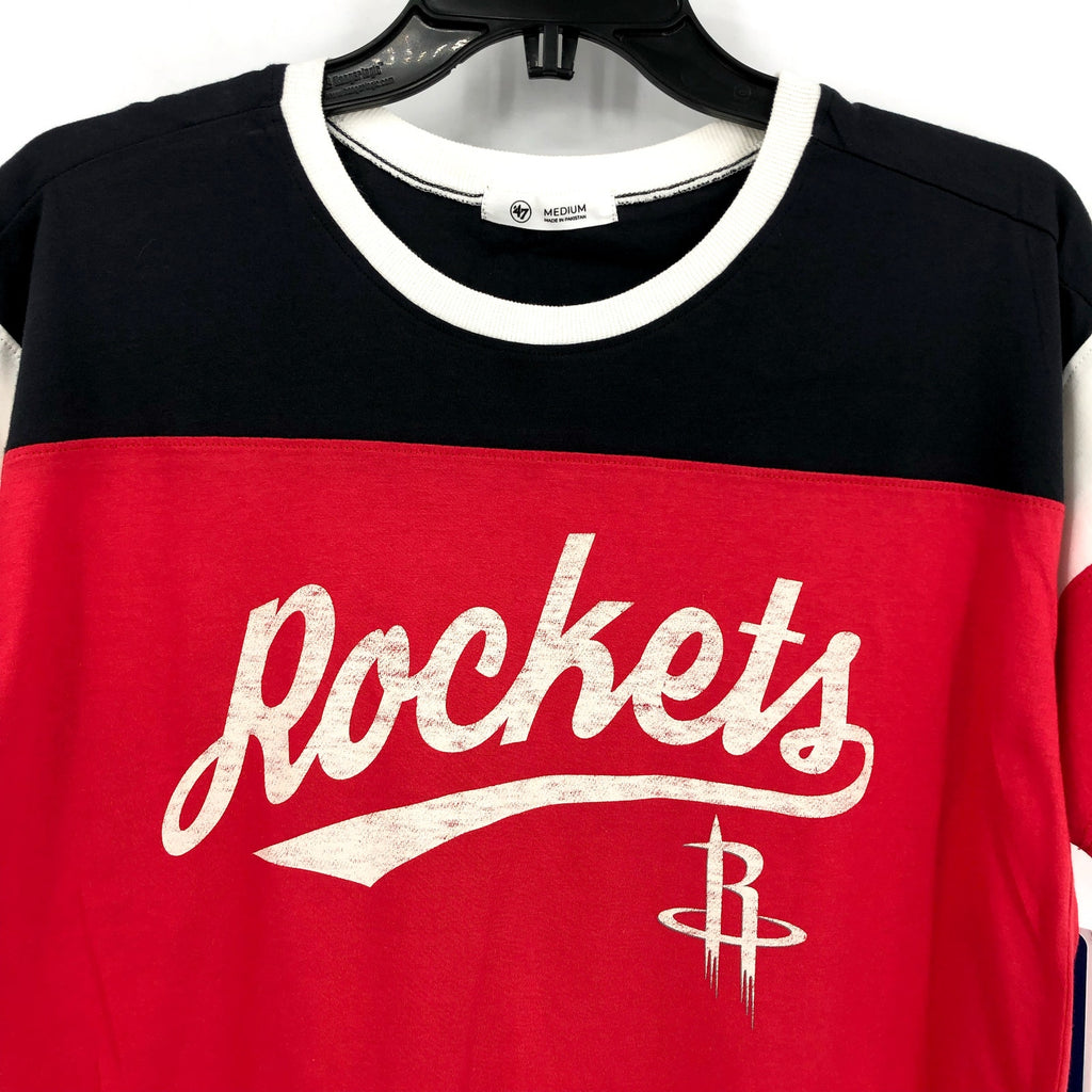 47 BRAND Women's NBA Houston Rockets T-Shirt Medium Racer Red Graphic NWT