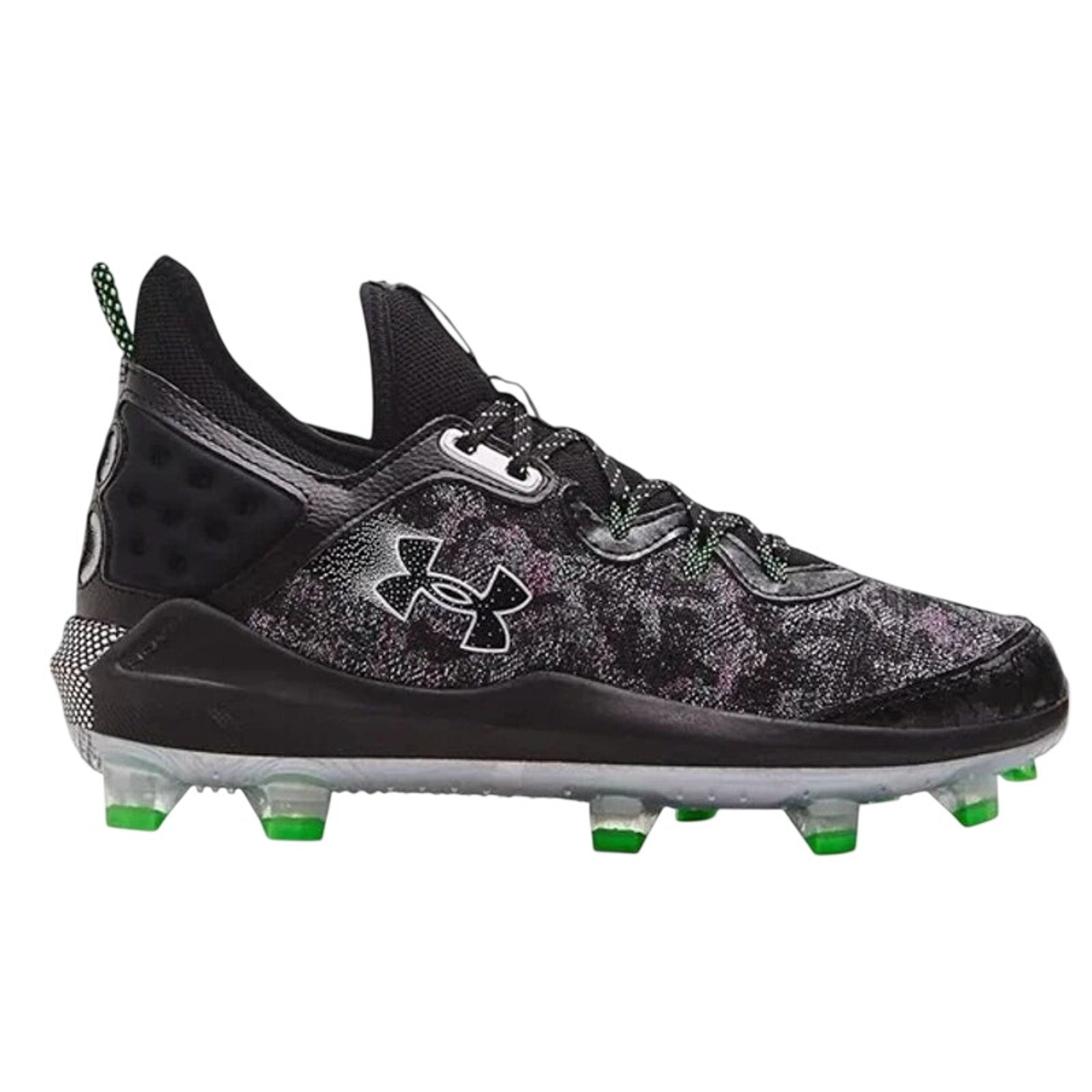 Under Armour Mens Harper 8 Elite Baseball Cleats Size 11 EU 45 Black Green NWOB