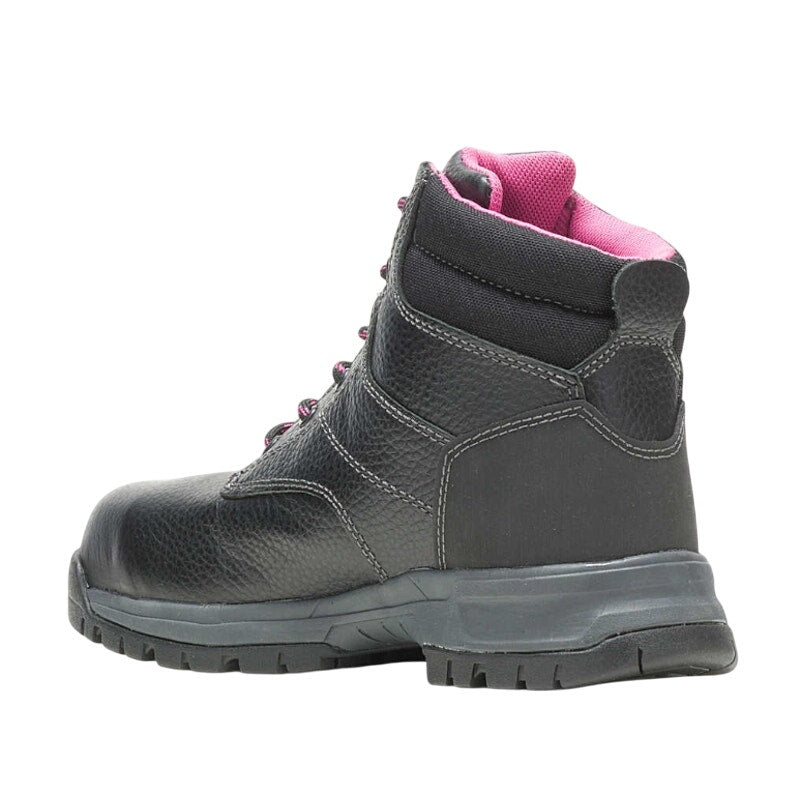 Wolverine Womens Piper Composite-Toe 6" Work Boot US 7 M Black WP Leather NIB