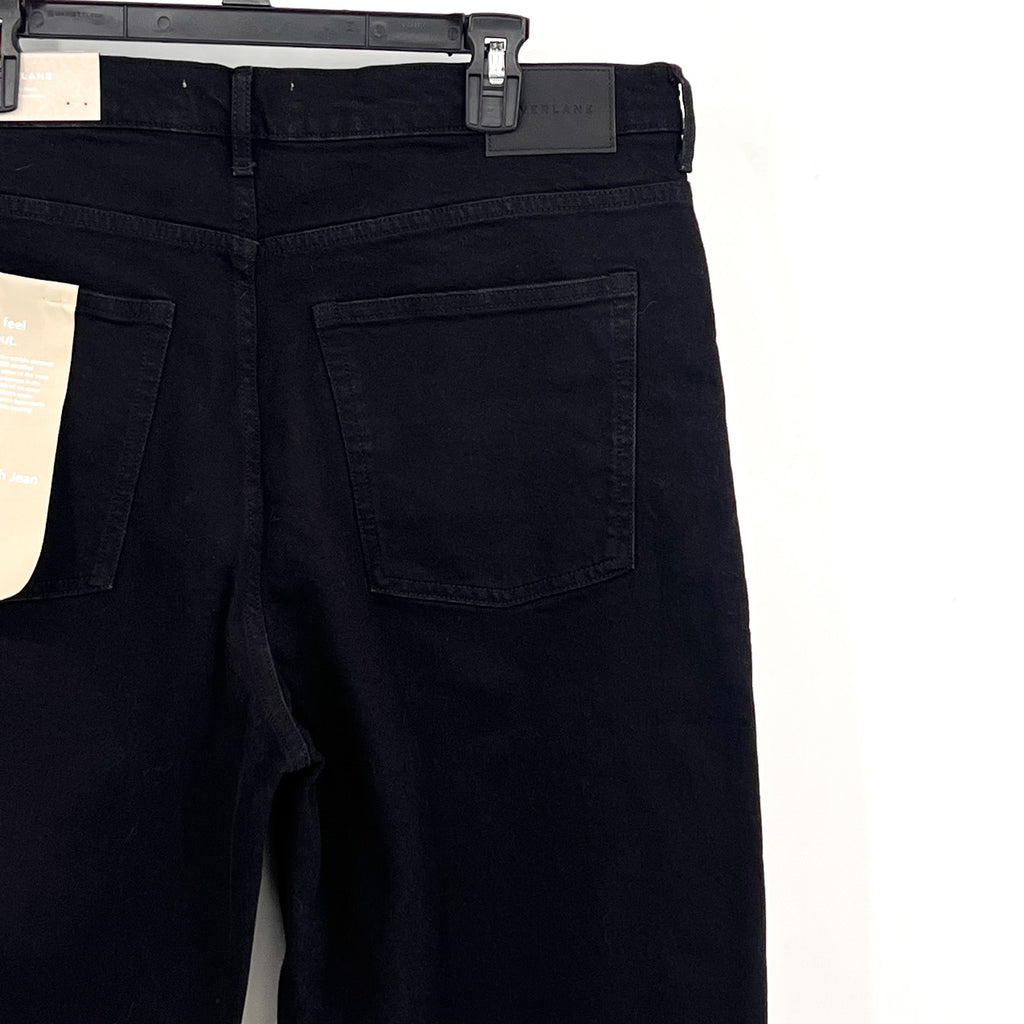 EVERLANE Womens The Way-High Jeans 33x30 US 16 Black Coal Straight Leg NWT