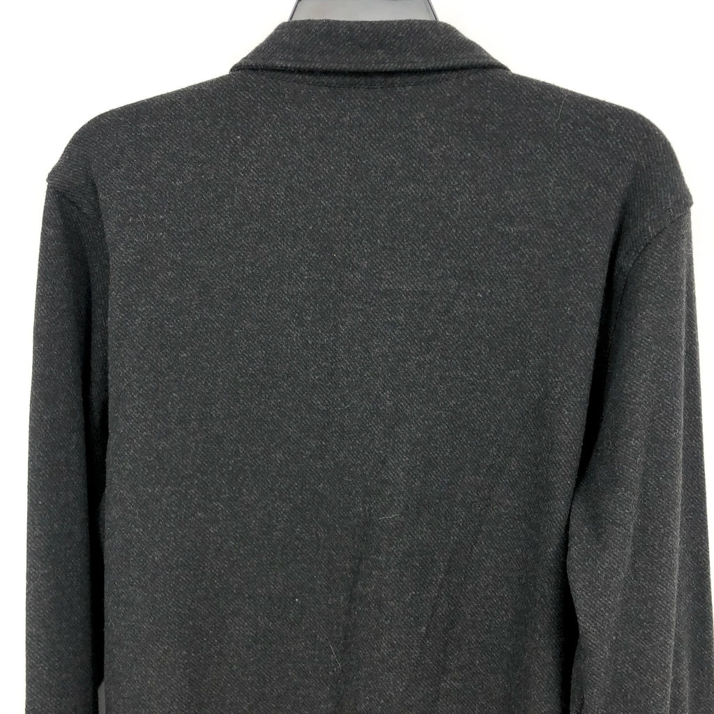 FAHERTY Men's Legend Sweater Shirt Medium Heathered Black Twill Long Sleeve NWT