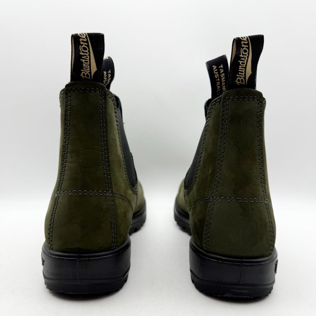 Blundstone Womens BL2442 Chelsea Boots US 7 Green Leather Water Resistant NWOB