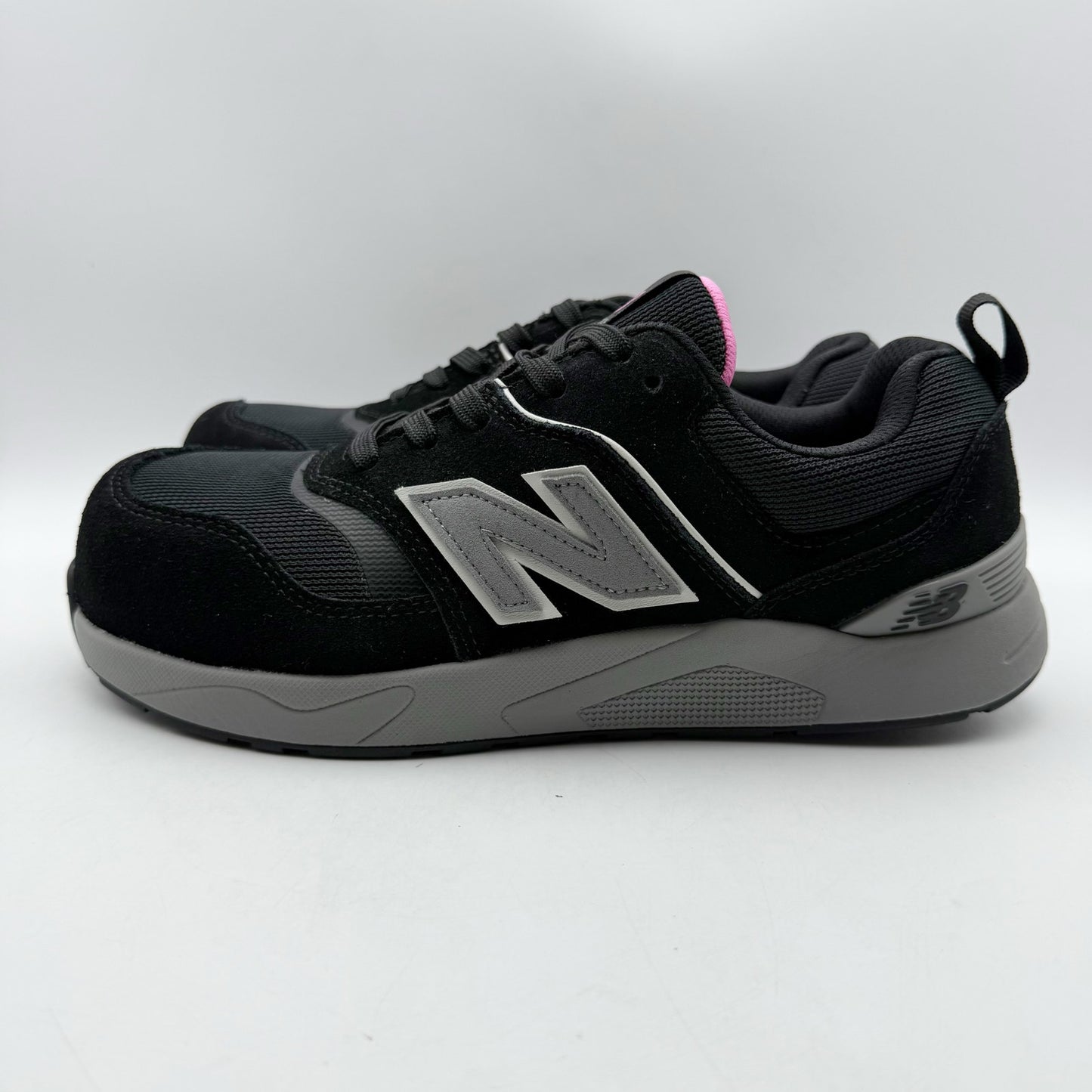 New Balance Womens Elite Lite Work Sneakers US 9.5 Wide Black Pink CT SR NIB
