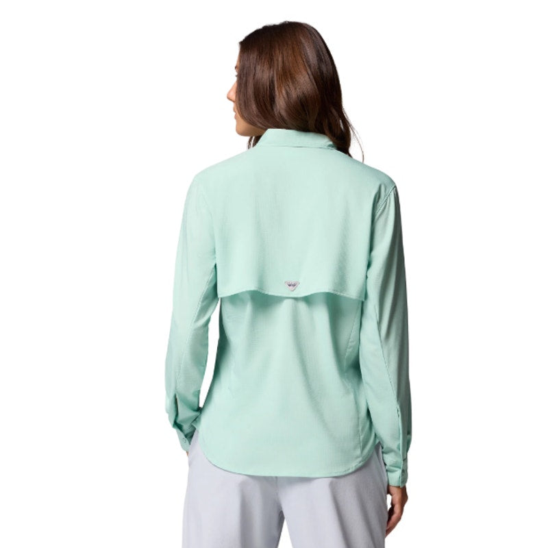 COLUMBIA Women's PFG Tamiami II Long Sleeve Shirt XS Green Misty Jade UPF 40 NWT