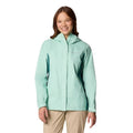 COLUMBIA Women's Arcadia II Rain Parka Jacket Medium Green Spry River NWT