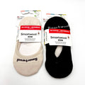 SMARTWOOL Women's Everyday No Show Socks 2 Pairs Medium Black Cream NWT