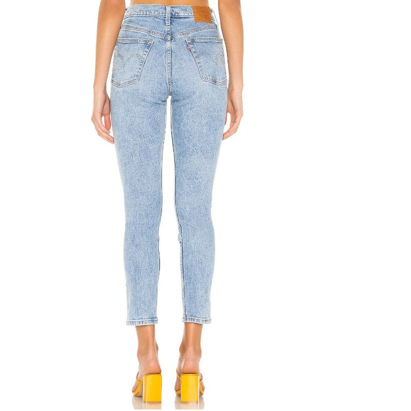 LEVI'S Women's 501 Skinny Jeans 25x28 US 0 Blue Tango Light 29502-0117 NWT