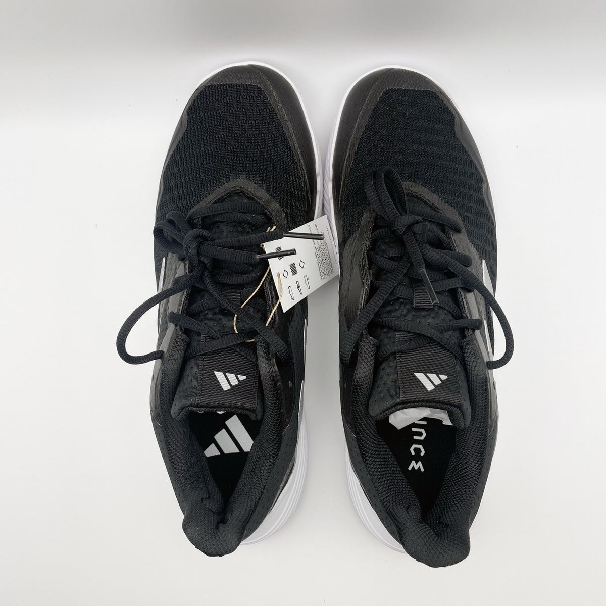 Adidas Women's CourtJam Control Athletic Shoes Size 9.5 Black White Tennis NIB