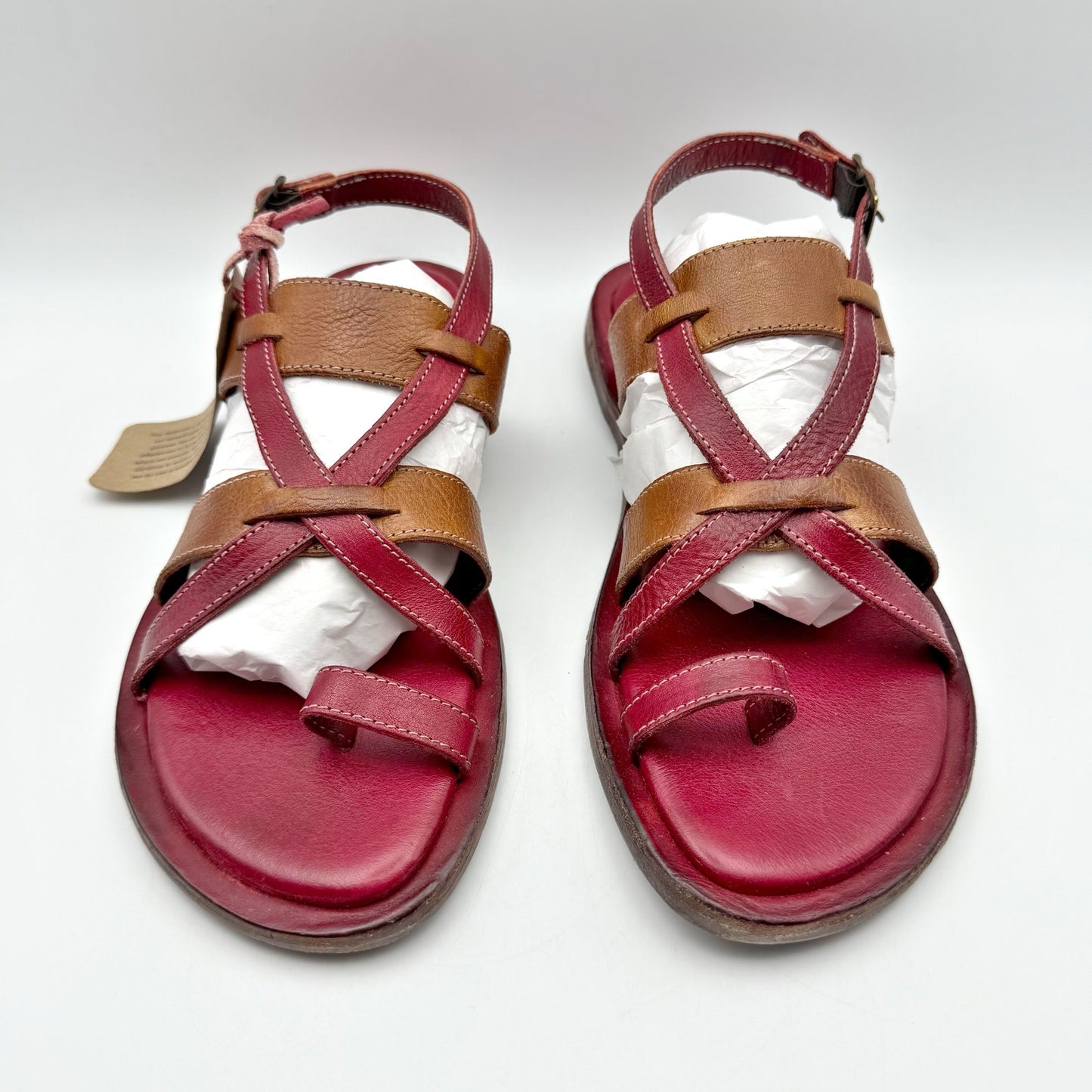 Bedstu Womens Manati II Sandal US 8 EU 38 Brown Red Leather NIB