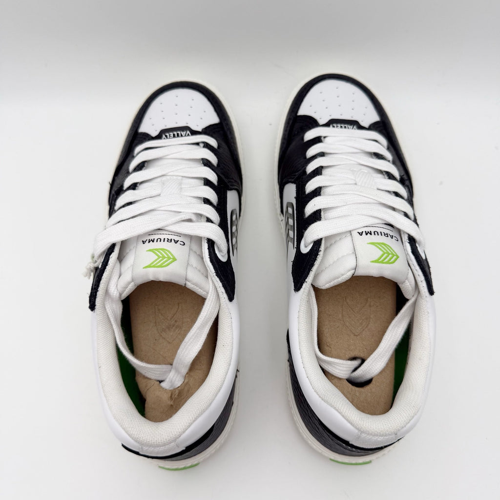 CARIUMA Womens Vallely Low Top Sneakers Size 7 Black White Leather NIB