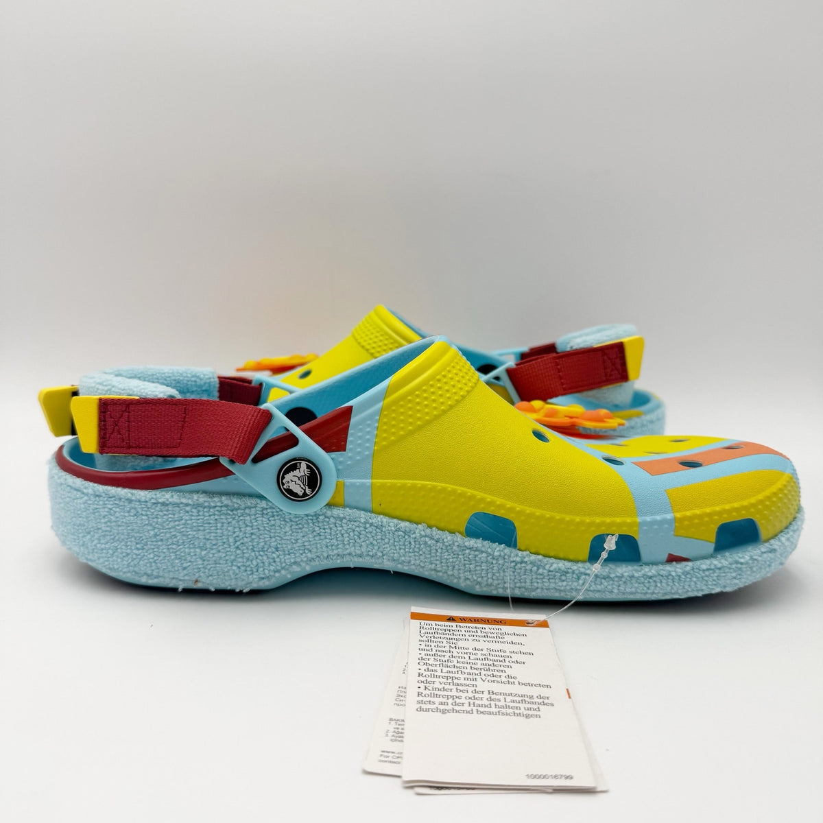 Crocs Classic Zen Garden RO Clogs Womens 12 Mens 10 Blue Multicolor Terry SR NWT
