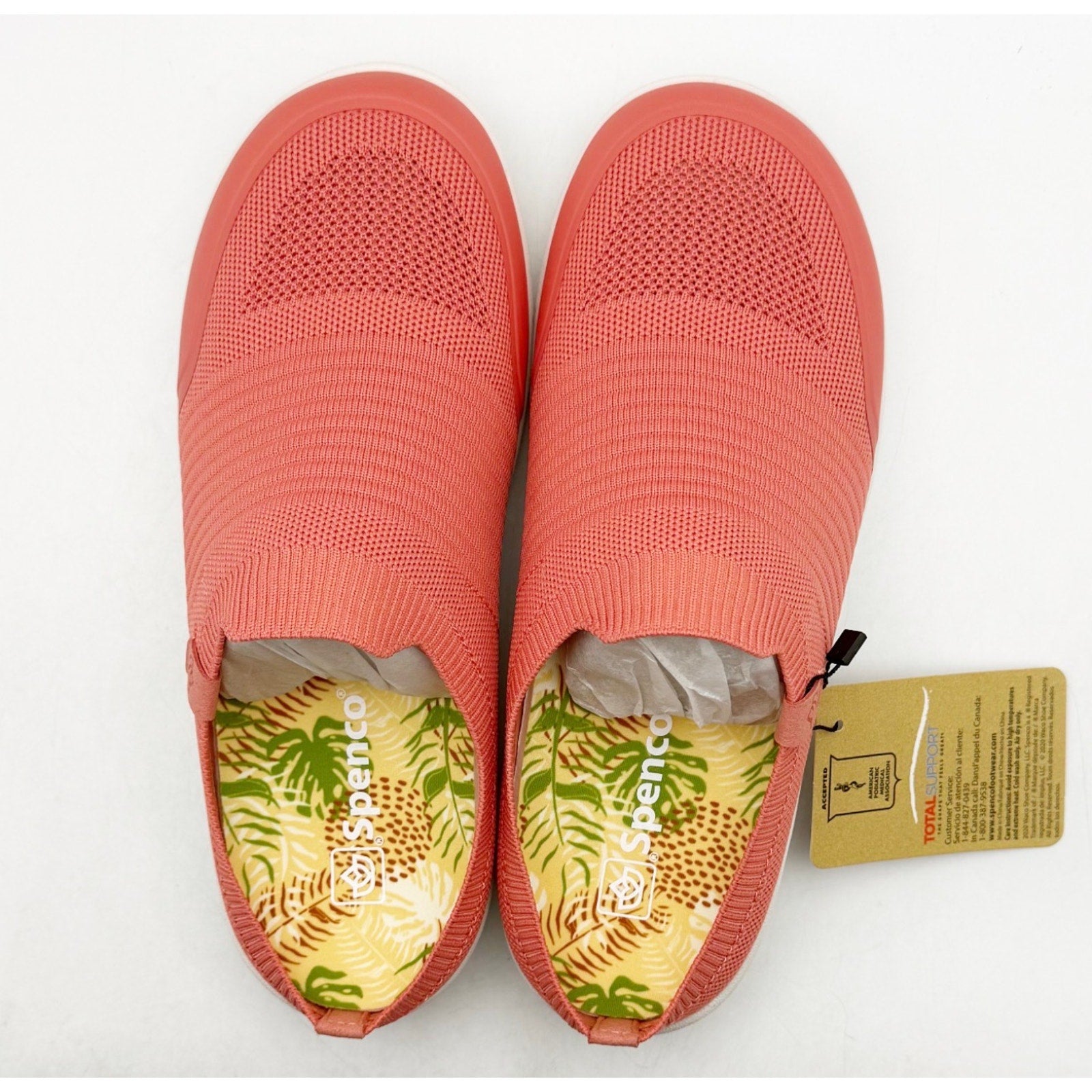 Spenco Womens Blissful Casual Shoes Size 7 Pink Terra Cotta Slip On Mule NIB