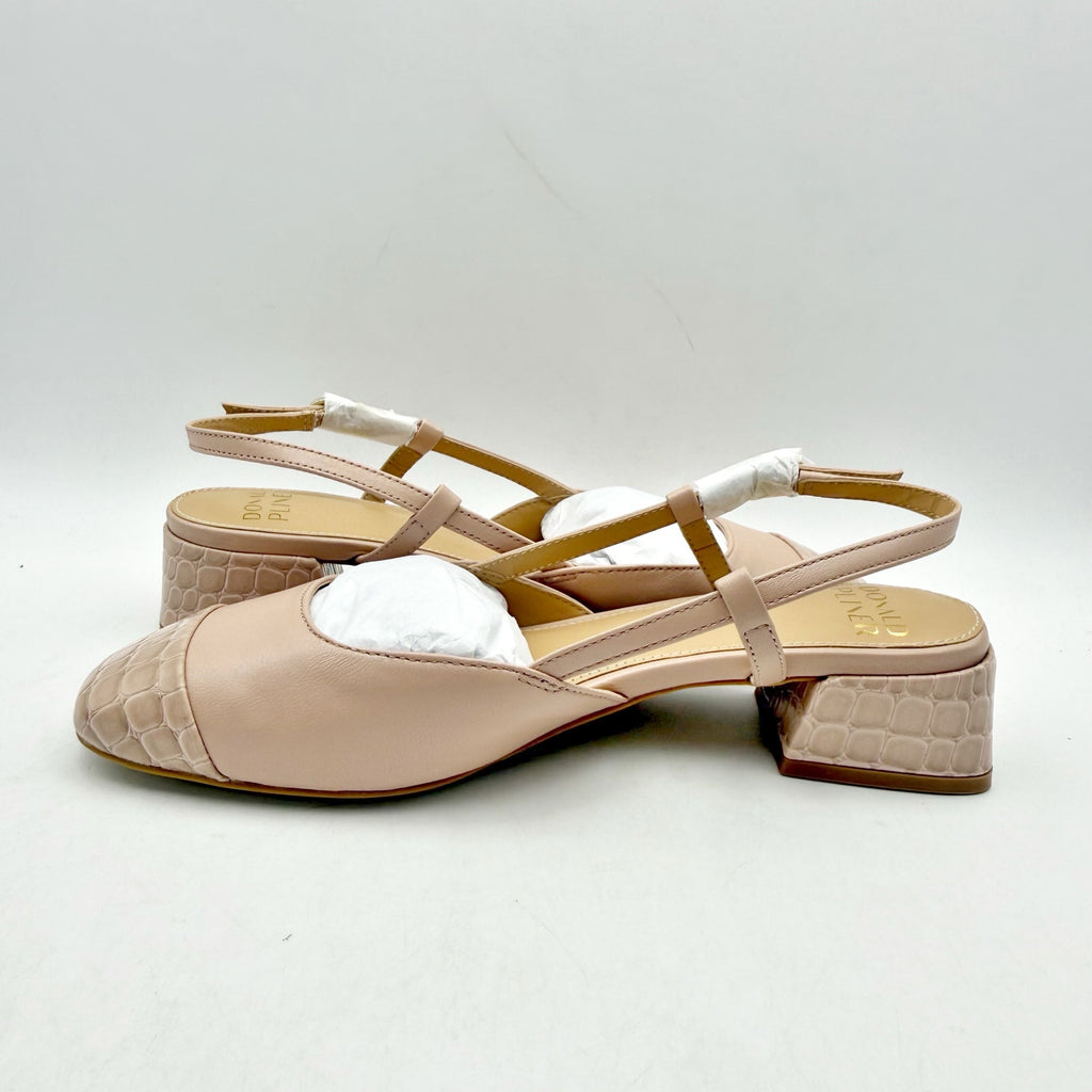 Donald Pliner Womens Reval Pumps Size 6.5 Pink Leather Heels Slingback NIB