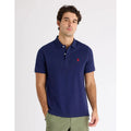 U.S. POLO ASSN. Men's Solid Pique Polo Shirt Large Classic Navy Blue Logo NWT