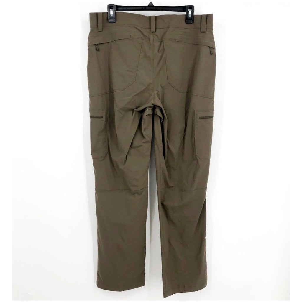 L.L. BEAN Men's Cresta Lined Hiking Pants 34x32 Brown Dark Cinder Pull On NWT