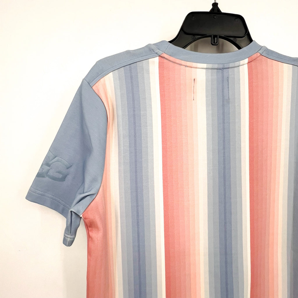 UGG UNISEX Pride Logo Equality T-shirt XXS Blue Multi Stripe Short Sleeve NWT