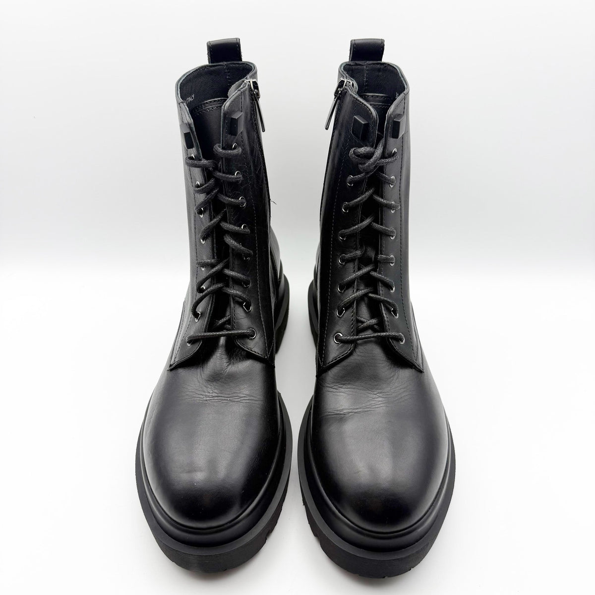 La Canadienne Womens Brendan Bootie EU 37 US 6-6.5 Black Leather Combat NWOB